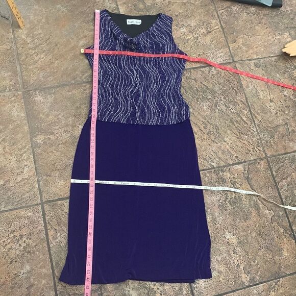 Ronni Nicole By Ouida Sexy Purple Silver Cowl Neck Cocktail Evening Party Dress - Picture 8 of 9